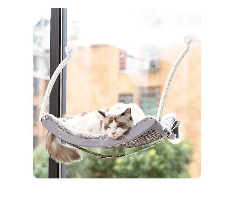 Hamac pour Fenêtre de Chat - Couchage Stable et Confortable avec Ventouses – Image 2