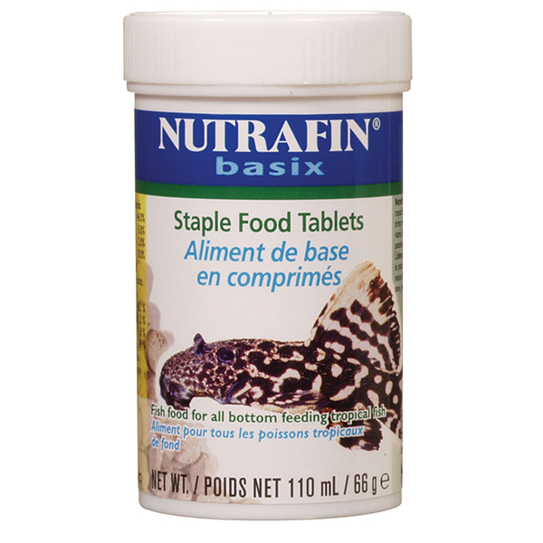 Aliment de base Nutrafin basix en comprimés pour poissons tropicaux de fond, contenant double, 66 g (2,3 oz)