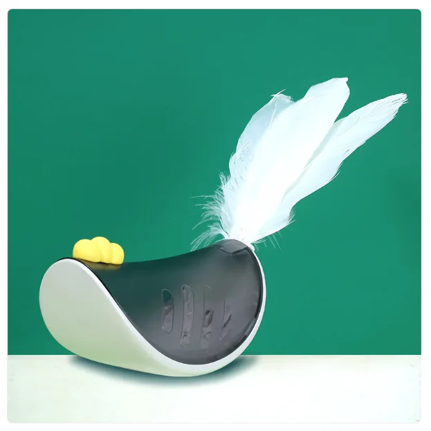 Jouet Interactif pour Chats avec Ressort et Fonction Snack pour une Occupation Active – Image 2