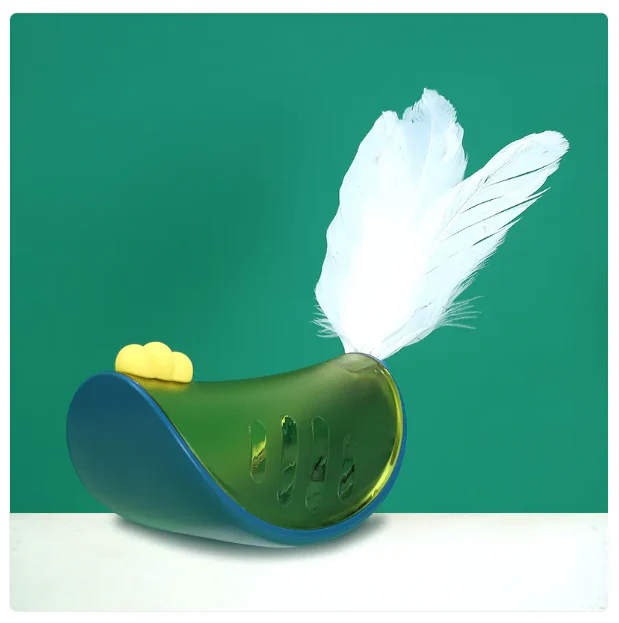 Jouet Interactif pour Chats avec Ressort et Fonction Snack pour une Occupation Active – Image 3