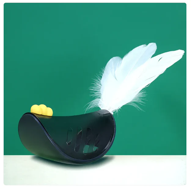 Jouet Interactif pour Chats avec Ressort et Fonction Snack pour une Occupation Active – Image 4
