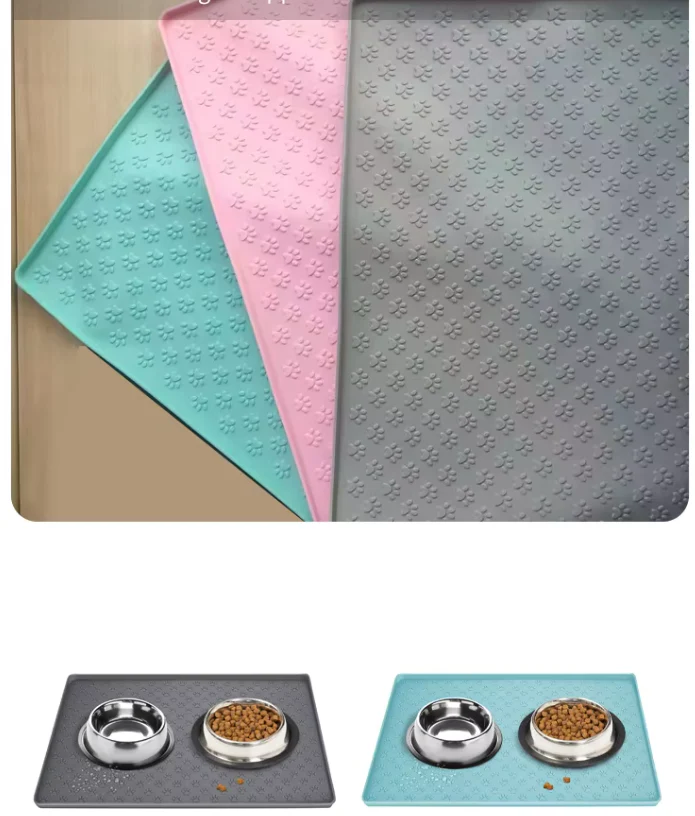 Matelas D' Alimentation avec des Coupelles en Acier Inoxydable pour Animaux Domestiques – Image 2