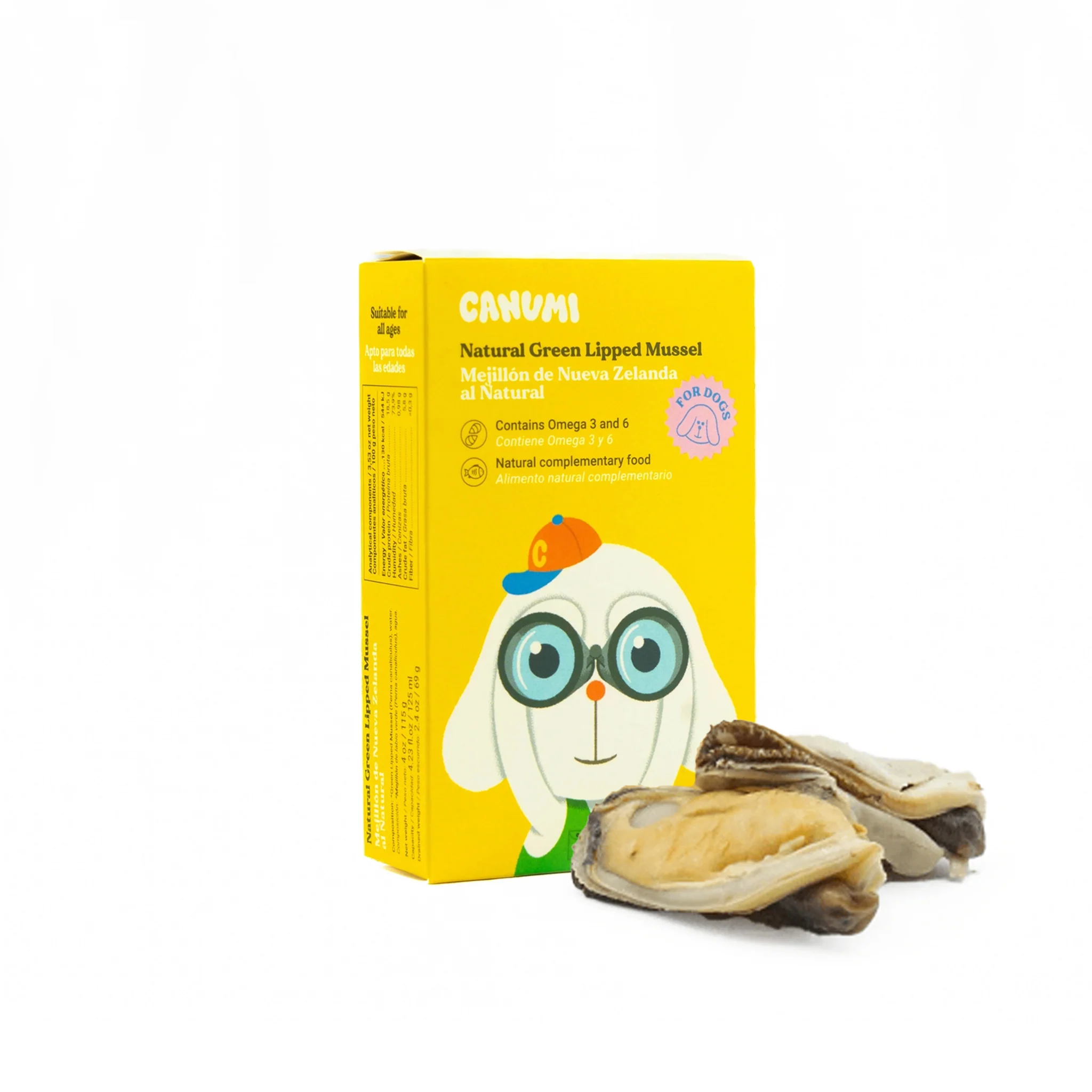 Moules vertes de Nouvelle Zélande au naturel – Canumi – 115g